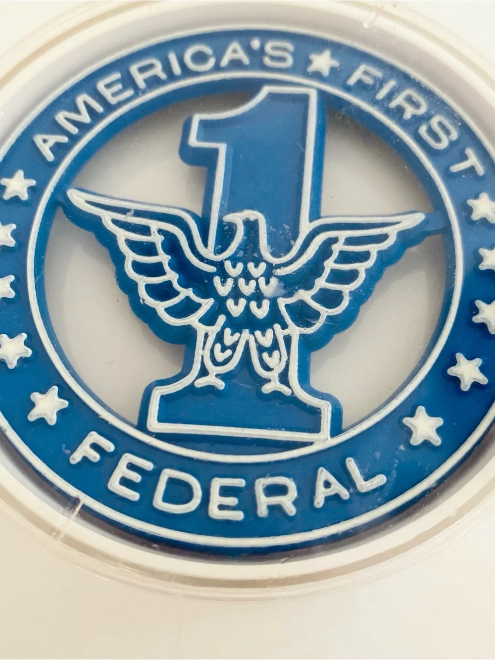 Vintage Crown Plastics America's First Federal Coasters Eagles 4 Coasters USA